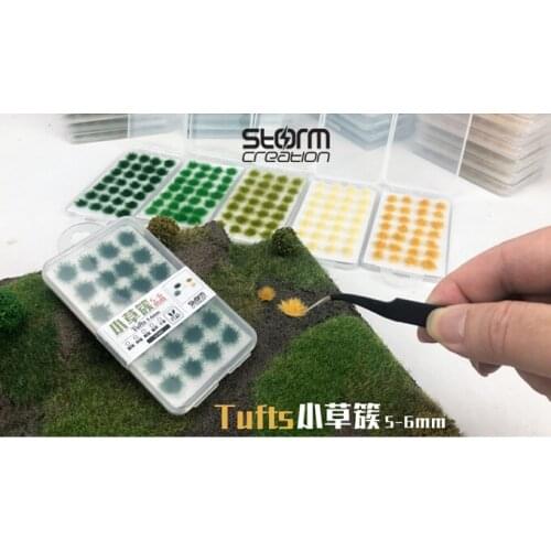 For Resin Soldier Scene Accessories Model Scene Soldier Platform Tufts Vegetation