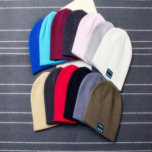 Winter Hat TWS Wireless Headphones Bluetooth Earphones Keep Warm Four Seasons Headset Head Sport Earbud For Xiaomi Huawei Iphone