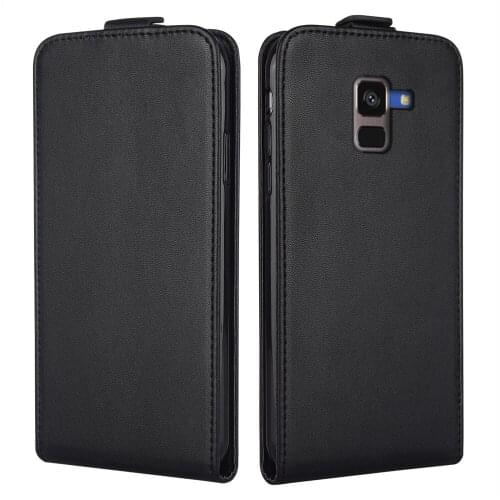 Flip Leather Case for Samsung Galaxy A8 2018 Vintage Cover for Samsung A8 2018 Fitted Cases A530 A530F SM-A530F 5.6''Couqe Case