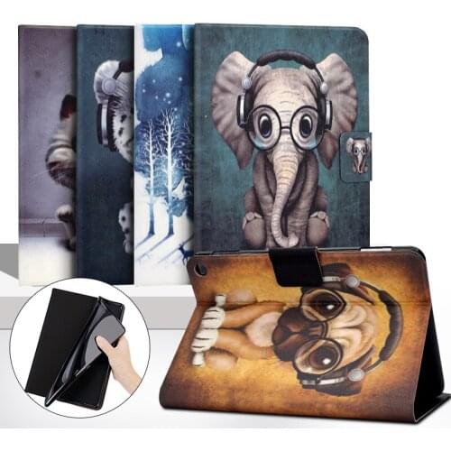Funda Kindle Cover For Amazon Fire HD 10 Plus Case 2021 Ultra Slim Lovely Animal Flip Stand Coque Shell HD10 10.1'' Smart Cases