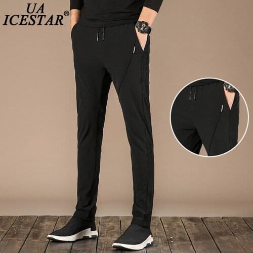 Black Sports Pants Men 2021 Summer New Breathable Quick Dry Casual Zipper Pocket Sweatpants Men Brand Fashion Loose Mens Pants