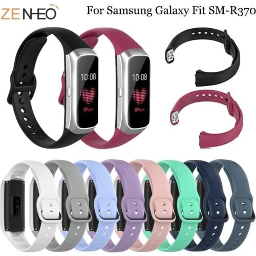 Colourful silicone Replacement Watch Band Wrist Strap For Samsung Galaxy Fit SM-R370 Smart WristBand watchStrap sport Bracelet