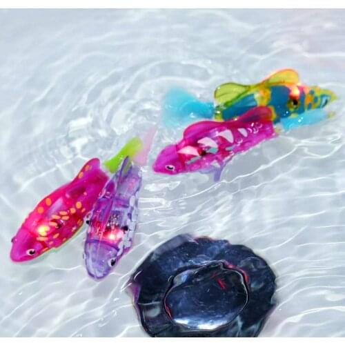 Sea Life Childrens Toy Play Water Toys Light Electric Swimming Electronic Pet Fish Music Plastic Fishes In Swim Bath Hot Sale