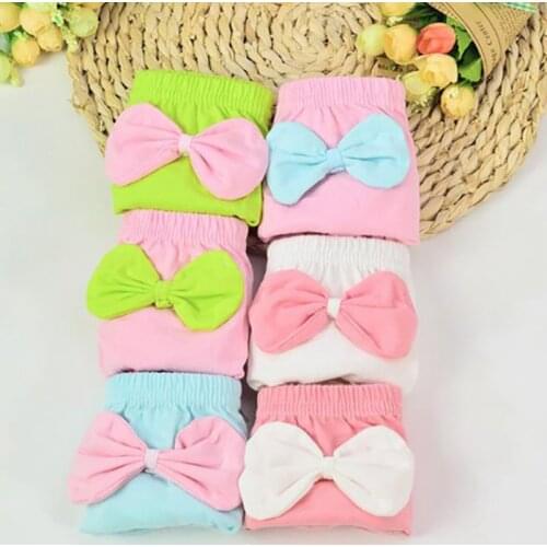 Kids Baby Cute Big Bow Cotton Underwear Panties Infant Shorts For Children Underpants Gifts