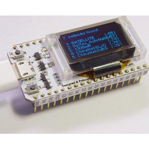 ESP32 Bluetooth WIFI Kit 0.96" OLED Display Module CP2102 32M Flash IOT Internet Development Board FOR 3.3V 5V