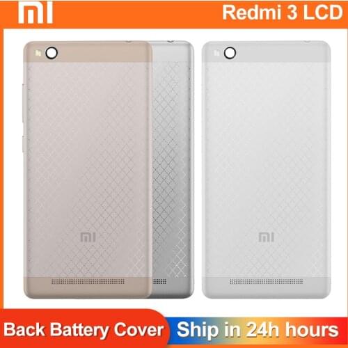AAA Quality For Xiaomi Redmi 3 Back Battery Door Cover Housing + Camera Glass Lens + Power Volume Button Replacement Parts