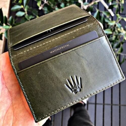 Leather Card Holder Wallet Men Brand Black Magic Trifold Leather Slim Mini Wallet Small Money Bag Male Purses Genuine Leather 100% Genuine Leather Men Wallet Coin Purse Small Mini Card Holder Portomonee Male Walet 3