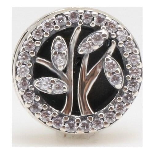 New S925 Sterling Silver Life Tree Buckle Charm