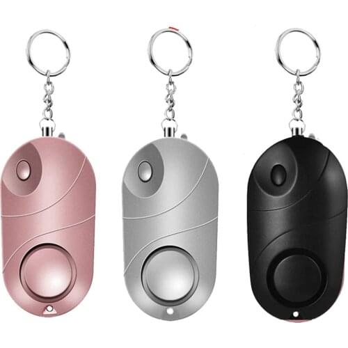 Personal Alarm 120-130dB Safe Sound Emergency Self-Defense Security Alarm Keychain LED Flashlight for Women Girls Kids Elderly