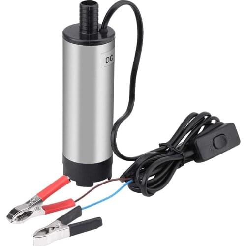 51mm 12V 24V DC Diesel Fuel Water Oil Car Camping Fishing Submersible Transfer Pump