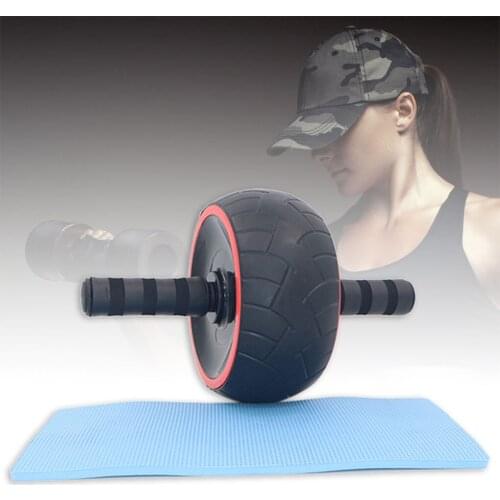 Abdominal Muscle Fitness Wheel Roller Portable Anti-slip Ab Roller Home Office Gym Workout Tool