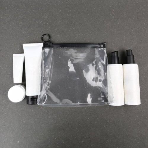 Transparent Cosmetic Bags Waterproof Makeup Zipper Travel Toiletry Pouch Portable Transparent Small Bag Sub-packing Bag