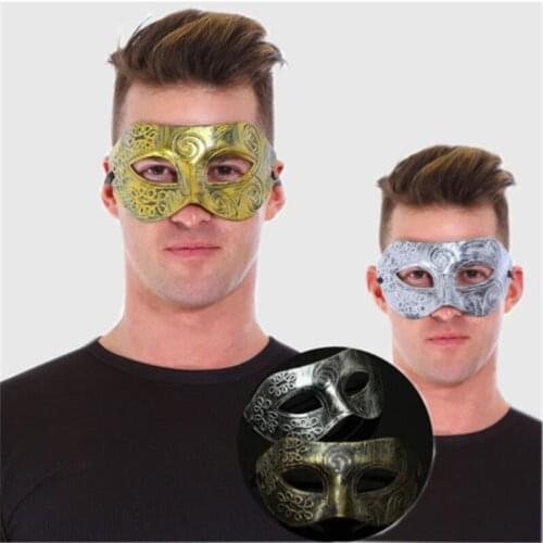 Roman Greek Warrior Mask Men’s Venetian Halloween Costume Party Masquerade Mask Cospaly Stage Exhibition