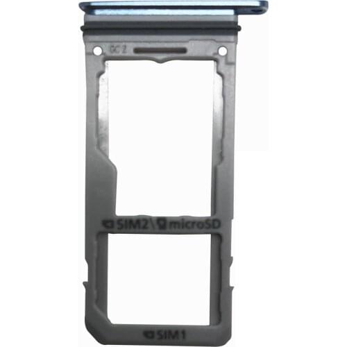 Dual Sim Card Tray Replacement for Samsung Galaxy S8 G950F G950U (Blue)