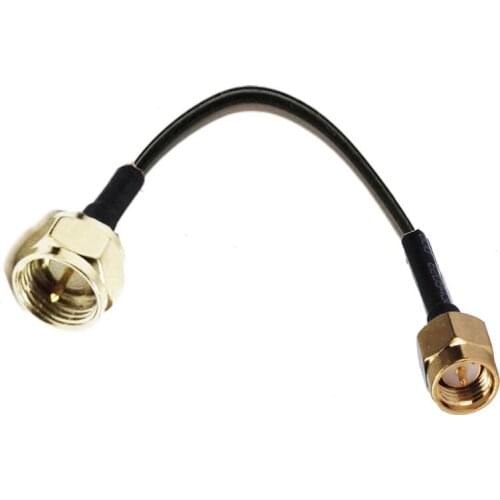 10pcs SMA Male to F Male Plug RF Straight Extension Pigtail coax Cable RG174 10/15/20/30/50cm