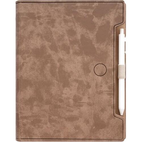 PU Leather A5 Notebook Loose Leaf Diary Binder Planner Notepad with Pen Business Office Supplies
