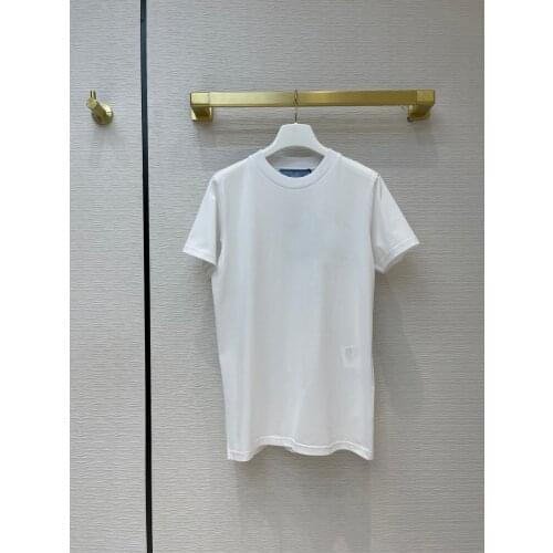 Eureeky Luxury Brand T-shirt 2021 Summer The Triangle Label Tshirt Casual Loose Cotton Short Sleeves Tshirts