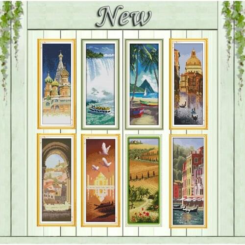 Famous scenery Saint Petersburg diy Painting Counted Printed on canvas DMC 14CT 11CT Cross Stitch Needlework Kits embroidery Set