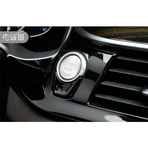 Lapetus Engine Start Stop Ring Keyless Start System Button Cover Accessories Interior Trim 1 Piece For BMW 1 / 2 / 3 / 5 Series
