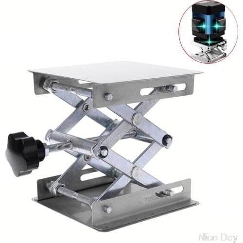 Laboratory Lifting Platform Stand Rack Scissor Jack Bench Lifter Table Lab 100x100mm Stainless Steel Lifting Platform Mr18 19