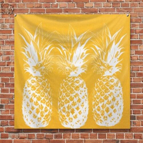 Summer Colorful Pineapple Tapestry Beach Towel Tapestry Mat Life Tree Blanket Decor Outdoor Summer Travel Cloth Mat Home Decor