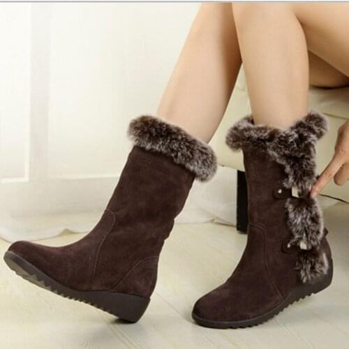 Hot Women Winter Boots ladies snow boots Fashion Casual Slip-On Soft Mother Shoes Women Warm Comfortable Boots free shipping