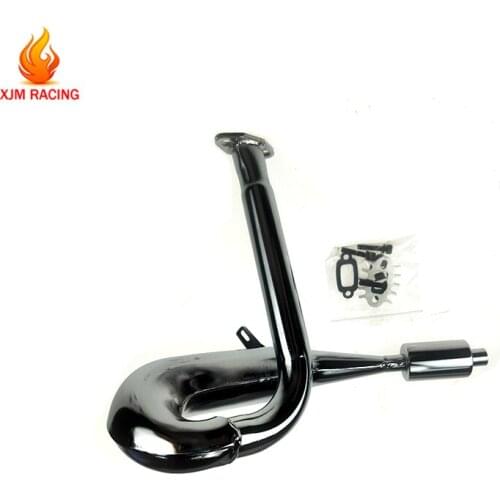 Metal Silencer Dominator Pipe Exhaust Set for 1/5 Hpi Rovan Baja Km Rofun Baha 5t 5b 5sc Rc Car Racing Toys Parts