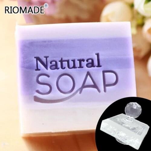 Natural Soap Handmade Stamps Clear Diy Natural Plexiglass Soap Chapters with Handle Acrylic Soap Making Chapters Customize Good
