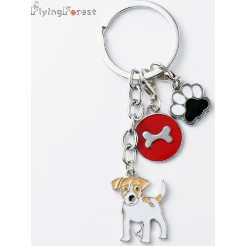 2019 German Shepherd dog Keychain pet Dogs charm Key Chains Bone Feet Pendant gift for best friends woman jewelry wholesale