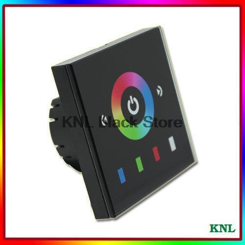 Low-voltage DC12-24V LED Touch Panel dream color Controller, LED RGB touch glass panel controller, free shipping