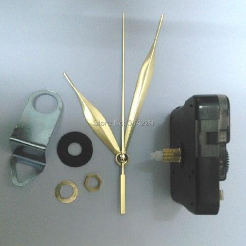 Wholesale Shaft 16.5mm mute Quartz Clock Movement for Clock Mechanism Repair DIY clock parts accessories JX044 free shipping