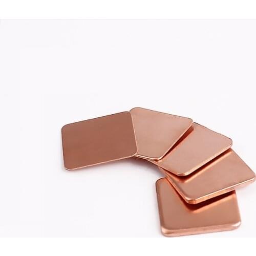 15PCS/SET Thickness 0.3/0.5/0.8/1/1.2MM Heatsink Copper Shim Thermal Pads For Laptop IC Chipset GPU CPU 15x15MM
