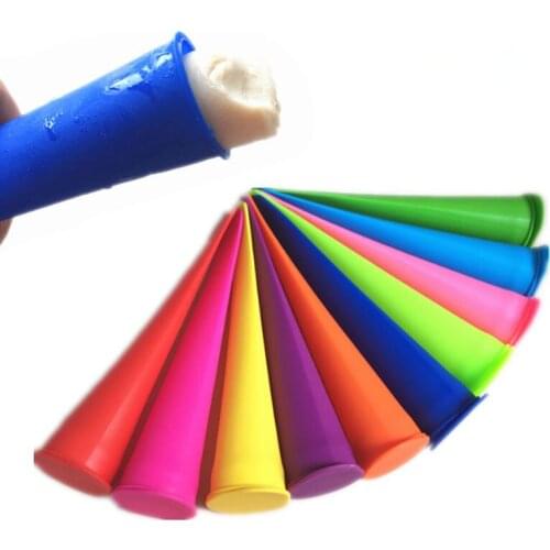 Silicone Ice Pop Mold Popsicles Mould with Lid Ice Cream Makers Push Up Ice Cream Jelly Lolly Pop For Popsicle 10pcs/lot CT091