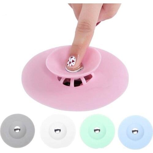 Silicone Durable Anti-clogging Sink Flter Creative Kitchen Sink Flter Foor Strainers Household Drain Cover Bathroom Products