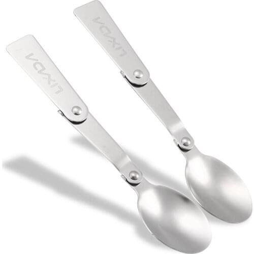 Lixada Outdoor Camping Picnic Stainless Steel Spork Tableware Ultralight Spoon For Hiking Cooking Picnic Tableware