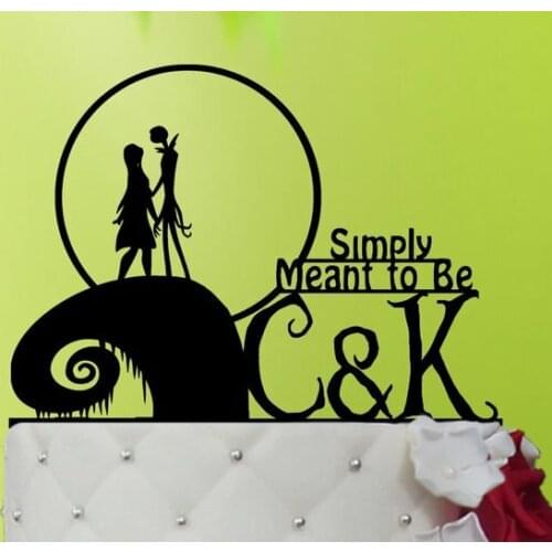 Wedding Cake Topper cake topper - Wedding Cake Topper cake decor monogram