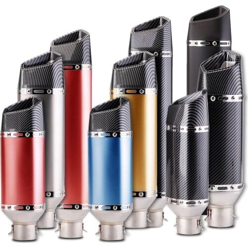 For ER6N Z900 Z800 Z750 F800GS S1000RR Modified Universal Motorcycle GP Exhaust Pipe Escape Moto Muffler Carbon DB Killer 51mm