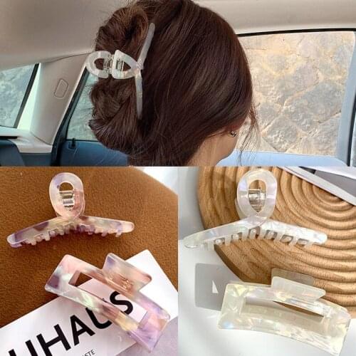 Hair Claw Geometric Acetate Hair Accessories Clip Hairpin For Women Fast Delivery