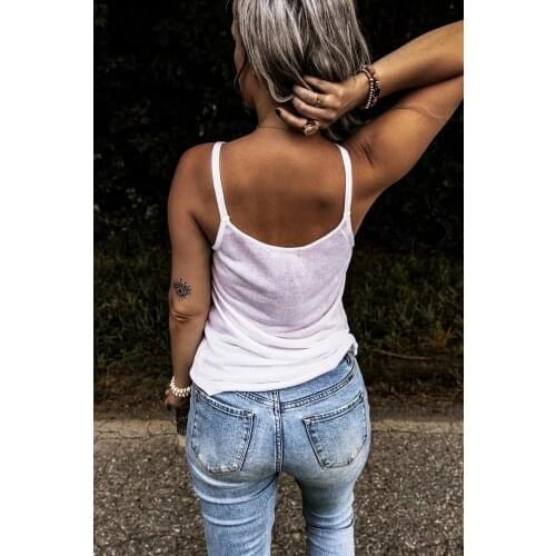 Women Fashion Patchwork Tank Top Stylish Sleeveless Tops for Shopping Daily Wear