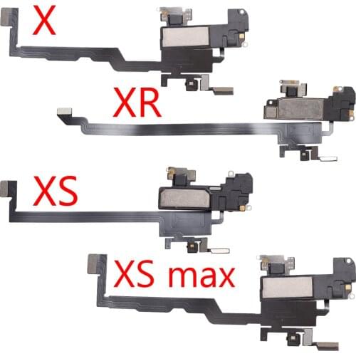 1pcs Front Light Sensor Flex Ribbon Cable Earpiece Ear Speaker Replacement Parts For iPhone X XR XS Max