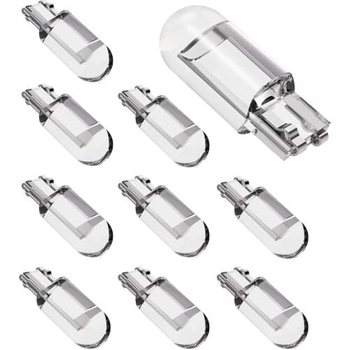 100/50/30Pcs W5W T10 2825 168 192 COB LED Car Bulbs 12V DC License Plate Light Turn Signal Dome Lights Parking Lamp White Yellow