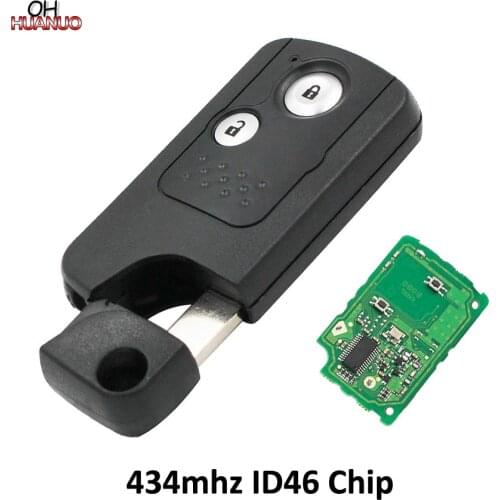 2 Button Intelligent Smart Remote Key Fob 433MHZ With ID46 Chip For Honda CRV