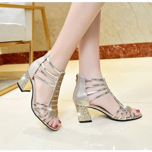 2021 New womens Sandals Summer Wedges Gladiator Sandals Women Casual Roman Buckle Ladies Sandals Womens Shoes silver