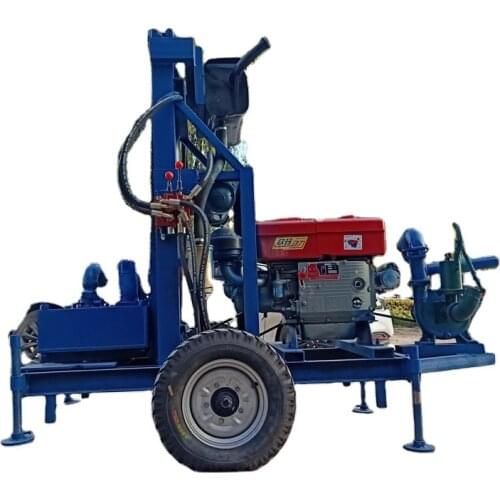 22 Horsepower Diesel 80m Deep Water Well Drill Rigs Horizontal Hydraulic Drilling Rig Road Crossing Well Drilling Machine