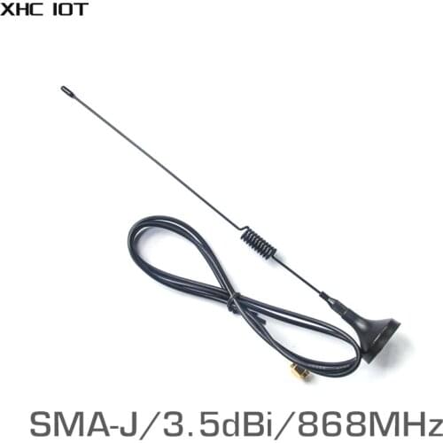 2PCs/Lot 868MHz Uhf Sucker Antenna 3.5dBi High Gain TX868-XPL-100 SMA Male Omnidirection Wifi Antenna for Wireless Module