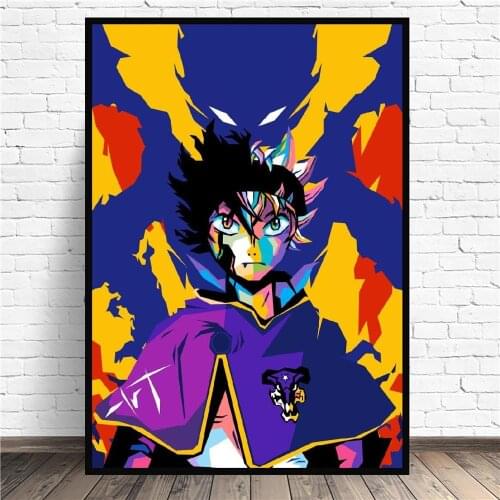 Asta Black Clover Canvas Painting Wall Anime Art Pictures Prints Home Decor Wall Poster Decoration For Living Room