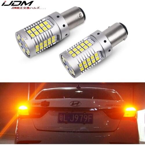 IJDM Car 1157 LED No Hyper Flash Amber Yellow 3030 LED P21/5W BAY15d LED Bulbs For car Turn Signal Lights DRL ,Canbus Error Free
