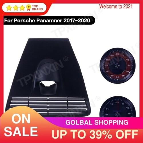 Car stopwatch for Porsche Panamera 2017-2020 interior dashboard center clock compass time electronic meter clock accessional