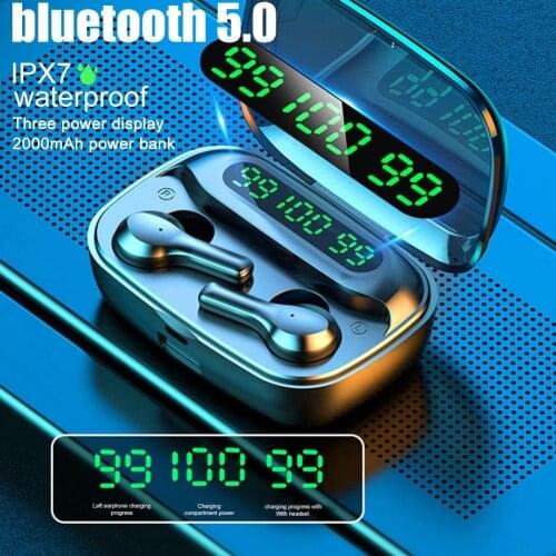 Wireless Bluetooth 5.0 Noise Cancellation Earphone In Ear Waterproof and Sweatproof High Fidelity Sport Entertainment Headphones