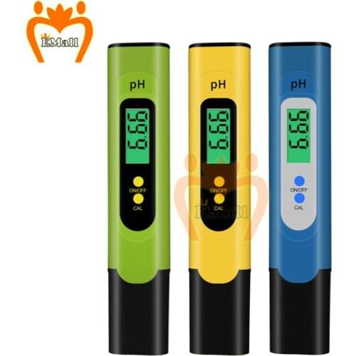 Digital LCD PH Meter Pen Water Purity PPM Tester Accuracy 0.01 Water Quality Monitor Wine Urine Automatic Calibration Powder